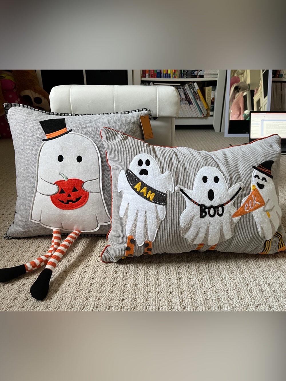 👻 Halloween Ghost Decorative Pillow Set 👻